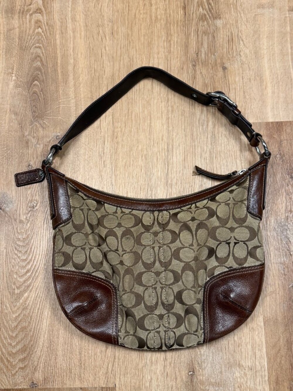 Coach 11576 Hampton Jacquard Signature Hobo Bag - Picture 2 of 7